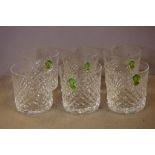 Six Waterford crystal 'Alana' glasses