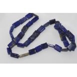 Lapis lazuli tablet necklace