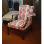 Georgian style armchair 67cm wide, 100cm high