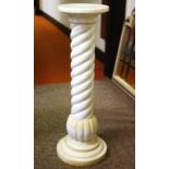 Alabaster & marble pedestal stand 80cm high approx