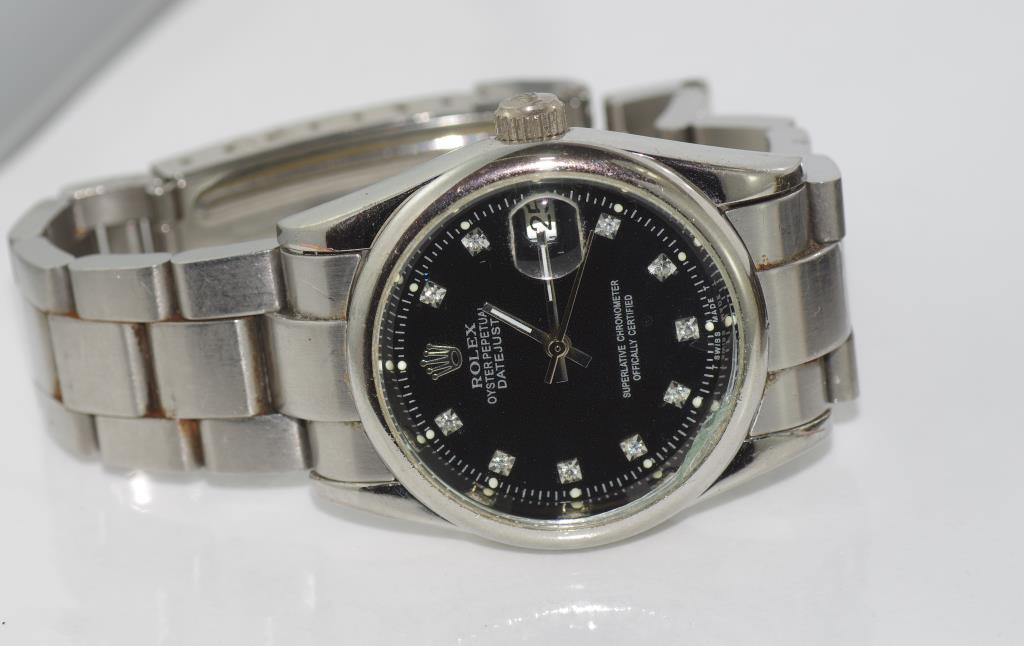 Gentleman's watch marked "Rolex" with date function