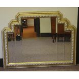 Italian style wall mirror 105cm wide, 80cm high