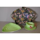 Royal Winton chintz dish together with a Carlton Ware jug & saucer & dish