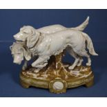 Sitzendorf figure of two dogs