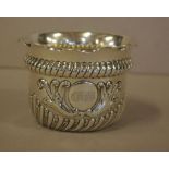 Victorian sterling silver sugar bowl hallmarked Birmingham 1890 (George Unite & Sons, Caroline