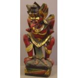 Large Indonesian carved timber Garuda bird figure H48cm approx