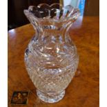 Waterford crystal "Glandore" vase H22.5cm approx