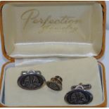 Australian sterling silver cufflinks and tie-pin in original box