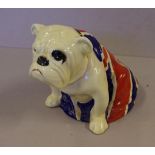 Royal Doulton British Bulldog Union Jack figurine RN 645658, 15.5 cm high