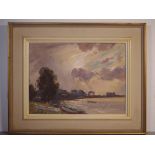 James R Jackson, (1882-1975) Evening Sky, Toukley oil on board, signed lower left, 28 by 39cm.