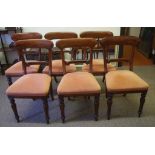 Six William IV style mahogany dining chairs