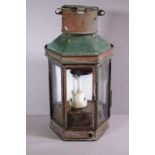 Antique nautical light 40cm high approx.