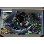 Box of various costume jewellery