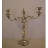 George III Old Sheffield Plate candelabrum 48cm high