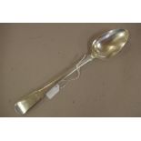 George III sterling silver basting spoon hallmarked London 1811, maker Naphatali Hart, 130 grams