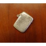 Hallmarked sterling silver vesta Birmingham 1905, 26 grams approx