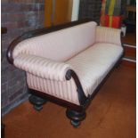 Victorian cedar 3 seater sofa 230cm wide approx