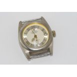 Vintage automatic watch marked "Rolex" with open back