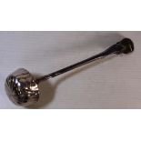 Silver soup ladle 250grams approx, tested as silver