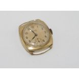 9ct Al Denis watch case 1924 total weight: approx 22 grams