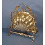 Victorian folding shell form serving dish 26cm high approx.