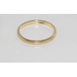 Gold wedder marked 14K weight: approx 1.5 grams, size: M/6