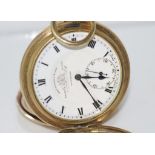 Full hunter pocket watch Thos_Russel & sons Liverpool in a Illinois watch case company Elgin,