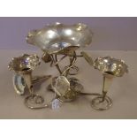 Victorian silver plate epergne centrepiece