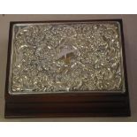 Whitehall silver plate floral trinket box in original box. 15.5 x 12cm