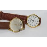 Gentleman's Lancet manual wind wristwatch with a quartz watch marked Raymond Weil