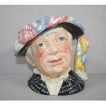 Large Royal Doulton 'Pearly Queen' character jug 18cm high approx