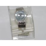 Silver swatch skin SFK118b watch in original case