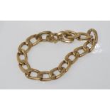 Good vintage 9ct yellow gold bracelet weight: approx 36.8 grams (with additional link), size: approx