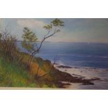 Lawrence O'Connor, Seascape Port Macquarie oil on board, signed lower left, 40cm x 60cm approx.