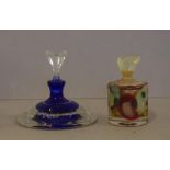Art glass perfume bottles by Richard Clements seal to base together with an Australian Gordon Studio