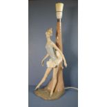Large Nao ballerina table lamp base 51cm high approx.