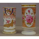 Two Spode bone china spill vases