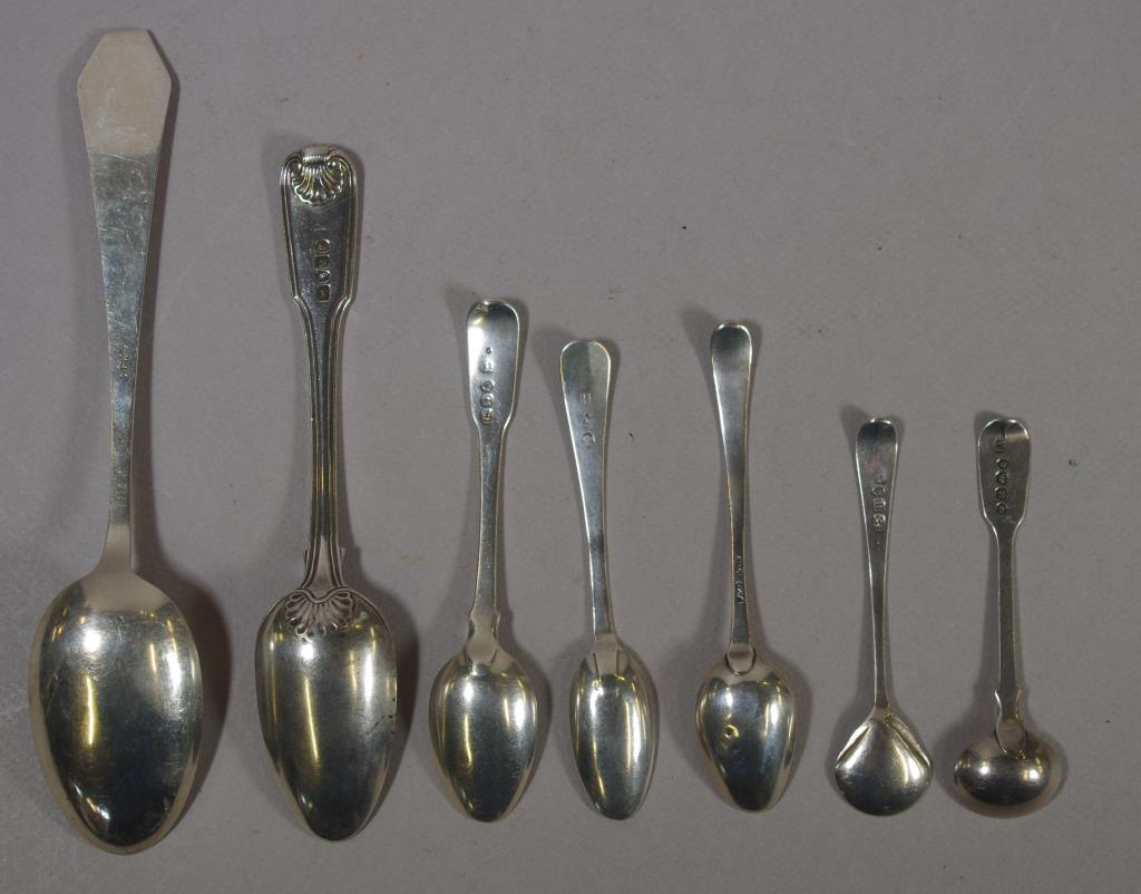 Collection of 7 various silver spoons - Image 3 of 3