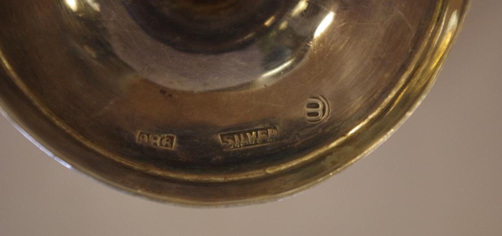 Colonial Indian silver presentation goblet - Image 5 of 5
