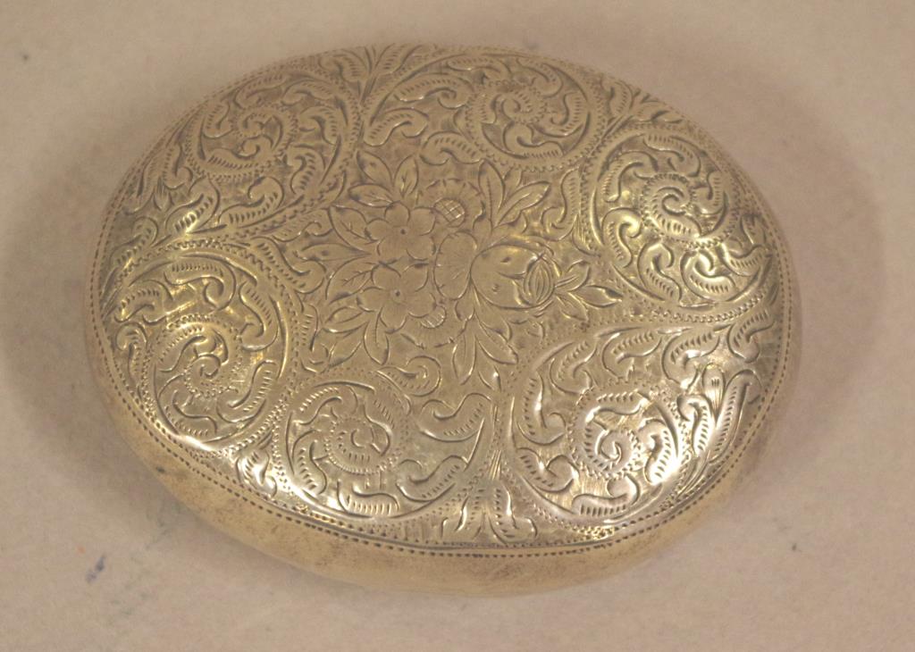 Edwardian sterling silver tobacco pouch - Image 3 of 4