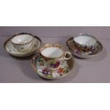 Worcester Dragon in Compartments cup & saucer