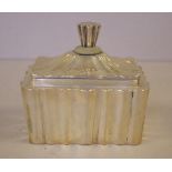 Art Deco Hungarian silver lidded box