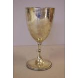 Victorian sterling silver goblet