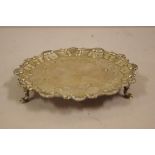 Early George III sterling silver waiter salver