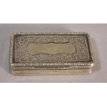 19th century silver snuff box