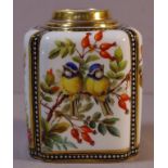 Coalport handpainted jar