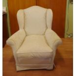 Wing back lounge chair