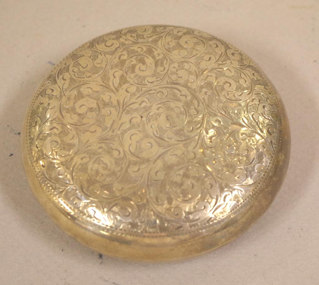 Edwardian sterling silver tobacco box - Image 2 of 4