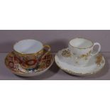 Coalport, Çhurch Cresley' pattern cup & saucer