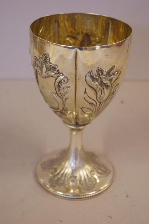 George III sterling silver goblet - Image 2 of 3